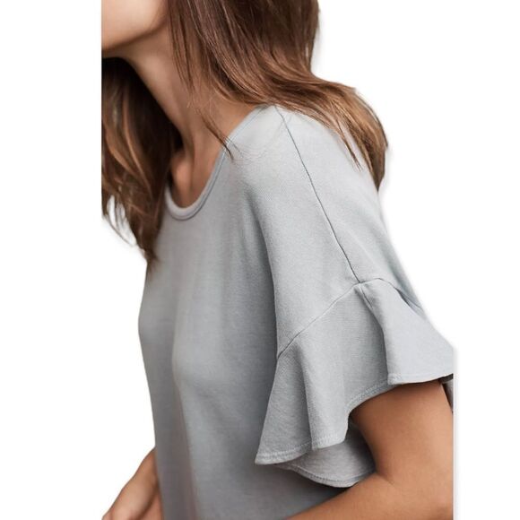 Anthropologie Saturday/Sunday Greenish Odette Ruffle Sleeve Dress Size XS - Picture 8 of 11